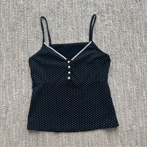 john galt/brandy melville tiffany cotton polka dot tank